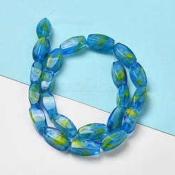 Handmade Milleflori Glass Beads Strands&nbsp;EGLA-P053-04A-01