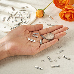 200Pcs 10 Style Tibetan Style Alloy Pendants&nbsp;TIBEP-FW0001-03
