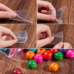 長方形の再封可能な袋  ジップトップバッグ  トップシール薄いです  透明  9x6cm  一方的な厚さ：0.03mm  約100個/袋&nbsp;OPP-PH0001-15-6x9cm