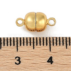 Rack Plating Brass Magnetic Clasps&nbsp;KK-Z070-19G-02