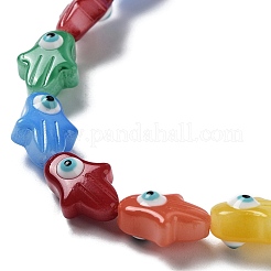 Opaque Color Glass Beads Strands&nbsp;GLAA-P057-B08