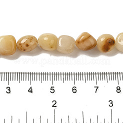 天然石トパーズ翡翠ビーズ連売り  ナゲット  タンブルストーン  7~15x6~10x5.5~8mm  穴：1mm  約47~49個/連  15.55~15.94インチ（39.5~40.5cm）&nbsp;G-B078-D28-01