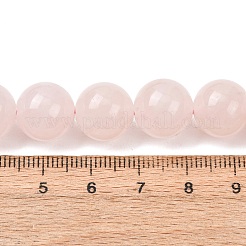 天然石ローズクォーツビーズ連売り  スムーズなラウンド  12~12.5mm  穴：1.5mm  約30~34個/連  14.76~15.75''（37.5~40センチメートル）&nbsp;G-T150-A04-12mm