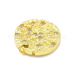 Rack Plating Brass Micro Pave Cubic Zirconia Pendants&nbsp;KK-D359-27G