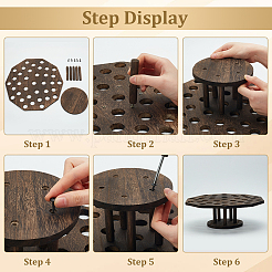 Polygon Wooden Display Stands&nbsp;ODIS-WH0030-100
