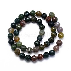 Natural Indian Agate Round Beads Strands&nbsp;G-G735-01-6mm
