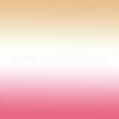 シェルパール＆アクリルビーズフラワーリンクブレスレット  真鍮アズキチェーン付き  ゴールドカラー  赤ミディアム紫  2mm  7-1/4インチ（18.4cm）&nbsp;X1-BJEW-TA00003-04