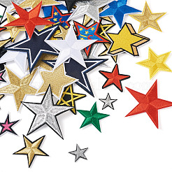 Star Computerized Embroidery Polyester Iron On Patches&nbsp;PATC-TAC0001-02