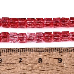Crackle Transparent Glass Beads Strands&nbsp;GLAA-N062-4mm-13