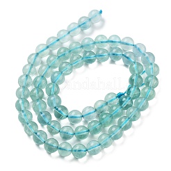 Natural Blue Fluorite Beads Strands&nbsp;G-E112-6mm-2