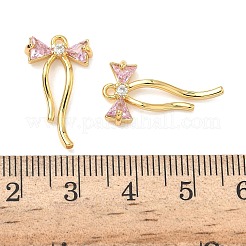 Brass Micro Pave Cubic Zirconia Pendants&nbsp;X-KK-A281-10G-03