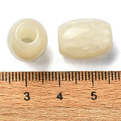 レジンヨーロピアンビーズ  大きな穴バレルビーズ  トウモロコシの穂の黄色  16x12x12mm  穴：5mm&nbsp;RESI-U008-04D