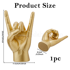 Resin Rock Band Gesture Display Decorations&nbsp;DIY-WH0888-836