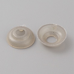プラスチック製の人形の目の洗濯機  クラフトアイアクセサリー  淡い茶色  13x4mm  穴：5mm&nbsp;FIND-WH0110-649B