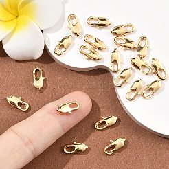 シェグレース 真鍮製ロブスタークラスプ  長持ちメッキ  カドミウムフリー＆ニッケルフリー＆鉛フリー  18KGP本金メッキ  12.5x6x3mm  穴：1mm&nbsp;XGR0007G-08G