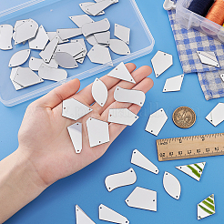 Triangle/Polygon/Rectangle/Horse Eye/Rhombus Acrylic Connector Charms&nbsp;MACR-PH0001-85B