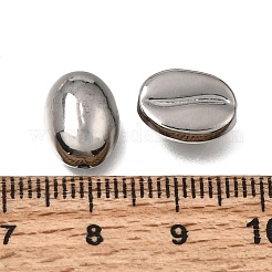 304ステンレススチールビーズ  コーヒー豆  ステンレス鋼色  12x9x5.5mm  穴：1.2mm&nbsp;SA-CBAE88B-01P-C