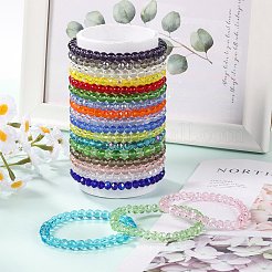 20Pcs Glass Beads Bracelets&nbsp;BJEW-SW001599-01