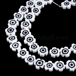 Handmade Evil Eye Lampwork Beads Strands&nbsp;LAMP-N029-018-26