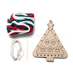 DIY Christmas Tree Wooden Weaving Art&nbsp;DIY-P033-03