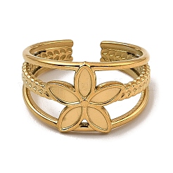 304 Stainless Steel Open Cuff Rings&nbsp;RJEW-Z018-04G
