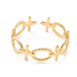 Ion Plating(IP) 304 Stainless Steel Finger Rings&nbsp;RJEW-L102-09G