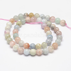 Natural Morganite Bead Strands&nbsp;G-P204-08-6mm