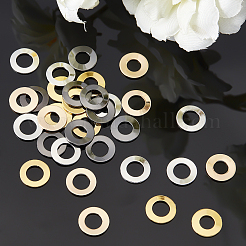 真鍮製フレームコネクター  ドーナツ  ミックスカラー  12x1mm  4色  10個/カラー  40個/箱&nbsp;KK-PH0002-17