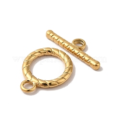 Ion Plating(IP) 304 Stainless Steel Toggle Clasps&nbsp;STAS-H212-14G