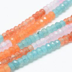Natural White Jade Bead Strands&nbsp;G-R343-2x4-34