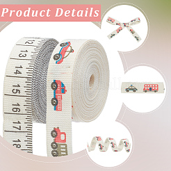 2 Rolls 2 Styles Cotton Thread Ribbon&nbsp;OCOR-CY0003-56