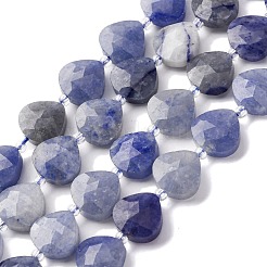 Natural Blue Aventurine(Dyed & Heated) Beads Strands&nbsp;G-P570-E08-02