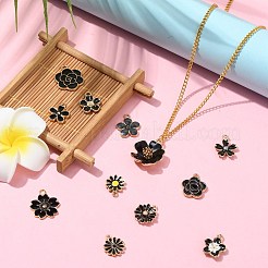 60Pcs 12 Styles Alloy Enamel Charms&nbsp;ENAM-CJ0006-40B