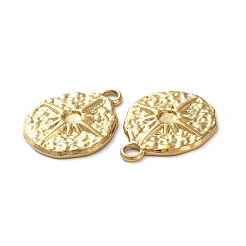 Ion Plating(IP) 304 Stainless Steel Pendant Cabochon Settings&nbsp;STAS-P324-35G