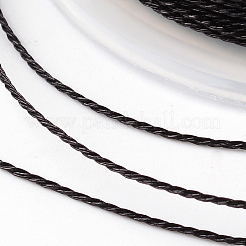 丸いメタリック糸  12プライ  ブラック  1mm  約54.68ヤード（50m）/ロール&nbsp;MCOR-L001-1mm-02