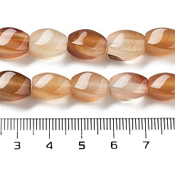 天然石瑪瑙ビーズ連売り  染め＆加熱  ツイスト  ペルー  12x8x8mm  穴：1.2mm  約33個/連  16.34''（41.5センチメートル）&nbsp;G-G172-01F