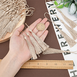 100Pcs Polyester Tassel Big Pendant Decorations&nbsp;FIND-SC0002-37