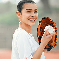 8 Pairs 8 Style Softball Sport Theme Alloy Dangle Earrings&nbsp;EJEW-AN0003-21