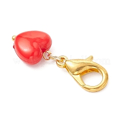 Acrylic Heart Pendant Decorations&nbsp;HJEW-MZ00329