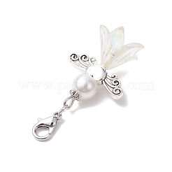 Wedding Season Angel Glass Pearl & Acrylic Pendant Decorations&nbsp;HJEW-JM01923-01