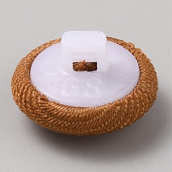 プラスチック製の綿布シャンクボタン  1穴  きのこの形  ペルー  12~12.5x7~7.7mm  穴：1.8~2x2mm&nbsp;BUTT-WH0029-26C-16