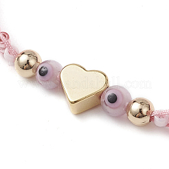 Glass Seed Beaded Braided Beads Bracelets for Women&nbsp;BJEW-MZ00122-04