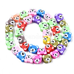 Handmade Polymer Clay Bead Strands&nbsp;CLAY-S096-004-01