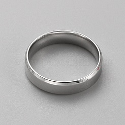 ステンレス シンプル プレーン バンドリング メンズ レディース  ステンレス鋼色  内径：21.8mm&nbsp;RJEW-WH0015-04H