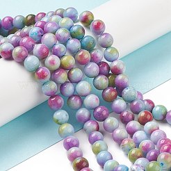 Natural Persian Jade Beads Strands&nbsp;G-G032-8mm--12