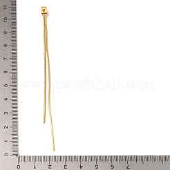 Brass Snake Chain Ear Nuts&nbsp;KK-G510-14G