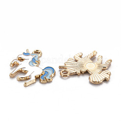 Alloy Enamel Pendants&nbsp;ENAM-N055-019B-NR