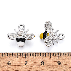Alloy Rhinestone and Enamel Pendants&nbsp;PALLOY-T092-41P