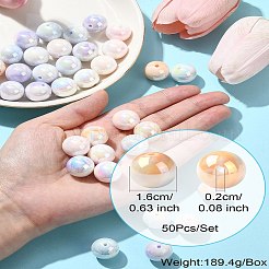 50Pcs Opaque Acrylic Beads&nbsp;OACR-CJ0002-10