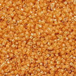 MIYUKIデリカビーズ  シリンダー  日本製シードビーズ  11/0  （db2045)蓄光マンゴー  1.3x1.6mm  穴：0.8mm  約2000PCS /ボトル  10 G /ボトル&nbsp;SEED-JP0008-DB2045